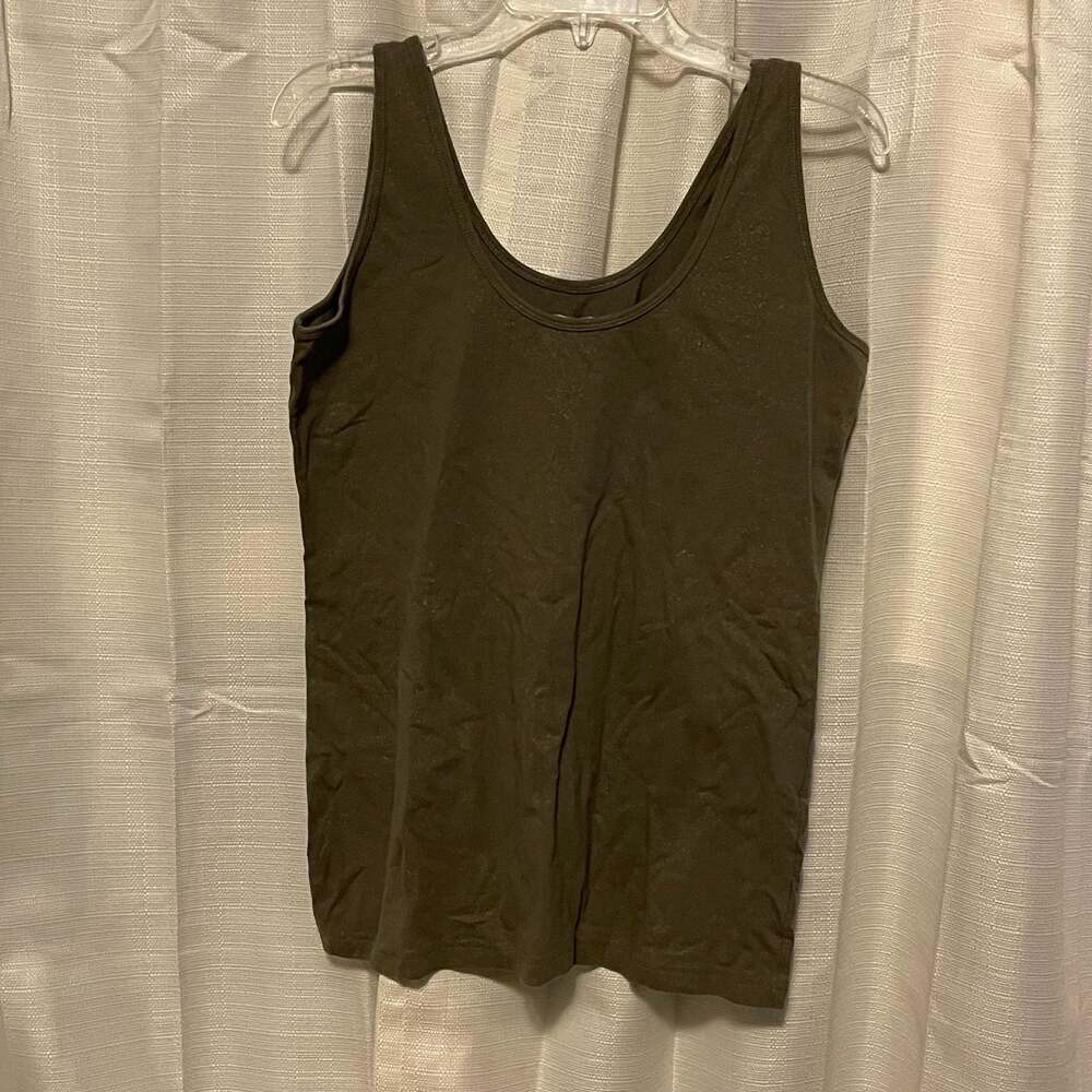XL Maurices Scoop-Neck Cotton-Blend Sleeveless Tank Top Sparkle